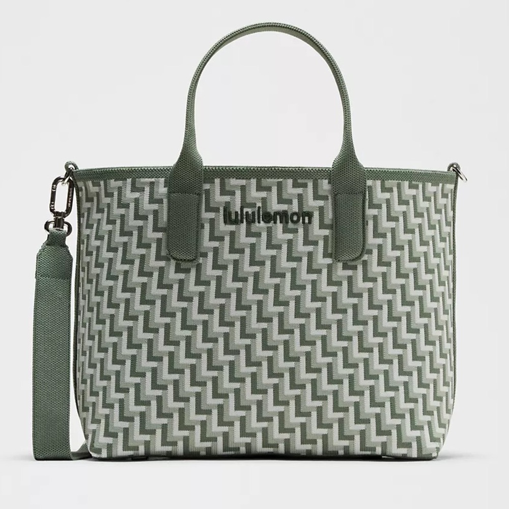 lululemon Classic Knit Small Tote Bag 8L Green Sage